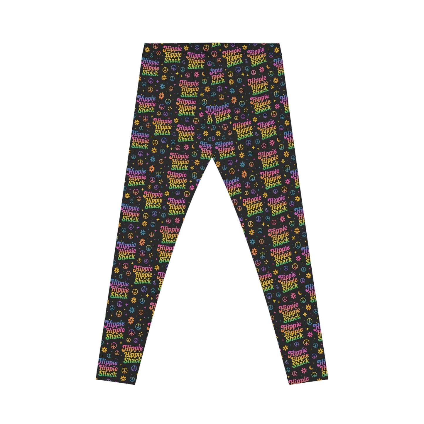 Retro Diner Pattern Leggings — "Shake Shack" Colorful 70s Pop-All-Over Print